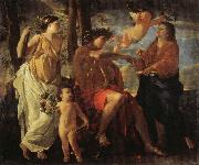 POUSSIN, Nicolas The Inspiration of the Epic Poet France oil painting artist